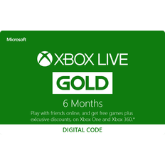Microsoft xbox live gold Microsoft Xbox Live Gold Card 6 Months