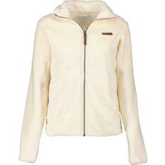 Columbia Women's Fire Side II Sherpa Full Zip Fleece Top - Chalk