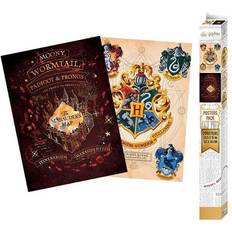 Posters Kid's Room Set 2 Chibi Posters, Harry Potter - Crest & Marauders 52x38