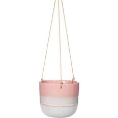 Sass & Belle Mojave Glaze Pink Hanging Planter