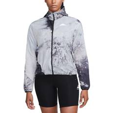 Nike Grey - Women Jackets Nike Repel Trail-Running Jacket Women's - Black/Black/Photon Dust