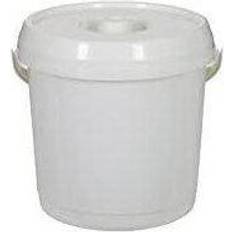 Whitefurze 14L Bucket & Lid, Cream