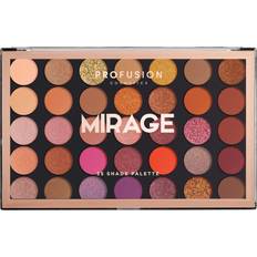 ProFusion cosmetics smooth and long lasting 35 shade eyeshadow palette, mirage