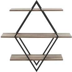 Danya B Crossed Double Diamond Wall Shelf