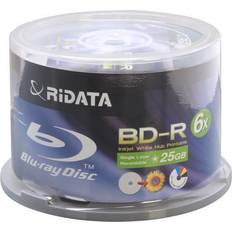 Inkjet printable RiData 25GB 6X BD-R Inkjet Printable 50 Packs Cake Box Model BDR-256-RDIWN-CB50