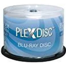 Inkjet printable PlexDisc 25 GB 6x Blu-ray Inkjet Printable Single Layer Recordable Disc BD-R, 50-Disc Spindle