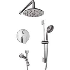 Mondawe Retro 3-Spray Patterns Shower Gray