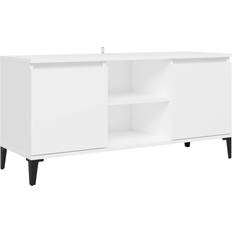 Wood TV Benches vidaXL Glossy Cabinet TV Bench 103.5x50cm