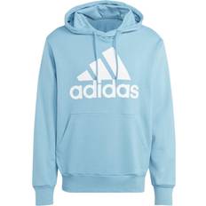 Adidas Essentials French Terry Big Logo Hoodie Men - Preloved Blue