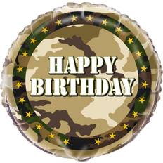 Unique Party 18 Inch Military Camo Birthday Foil Balloon