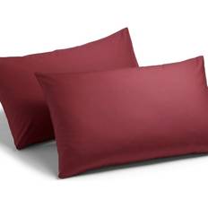 Charlotte Thomas Plain Dye 144 Count Pillow Case Red