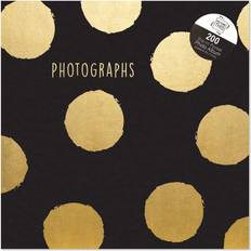 Atlona Gold Polka Dots Slip-In Photo Album Holds 200 4″ x 6″ Photographs