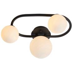 Pulsa Bathroom Globe Semi 3 Ceiling Flush Light