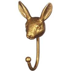 Gold Hooks & Hangers Kid's Room Sass & Belle Gold Rabbit Hook