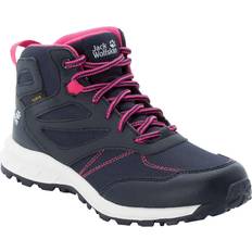Pink Walking shoes Children's Shoes Jack Wolfskin Outdoorschuhe WOODLAND dunkelblau/rosa Mädchen Kinder
