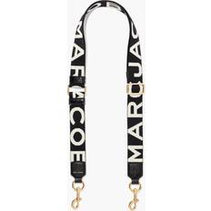 Marc Jacobs Black/white Logo-print Woven bag Strap