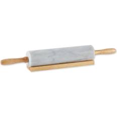 RSVP International RPW-10 White Marble Keep Cold Fondant, Crust Rolling Pin