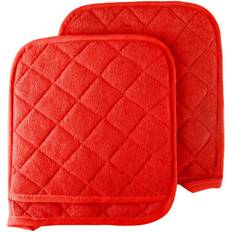 Lavish Home 69-11-BU Heat Pot Holders Red