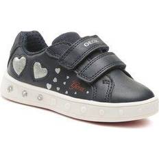 Geox Skylin Girl Sneaker, Navy/Silver