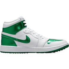 Green - Men Golf Shoes Nike Jordan I High G M - White/Pine Green