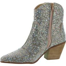 Betsey Johnson Blue Diva Rhinestone Women's Shoes Silver