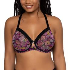 Curvy Couture All You Mesh Bra Retro Roses