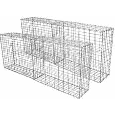 Gabion Baskets MonsterShop Gabion Baskets Mesh Cages Outdoor Wire Stone Garden