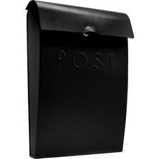 Black Letterboxes Maison & White Mounted Post Box