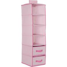 Pink Shelfs Kid's Room Delta Children 6 Shelf Hanging Wall with 2