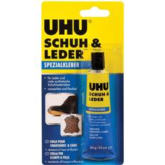 UHU shoe & leather adhesive glue transparent universal strong 33ml tube