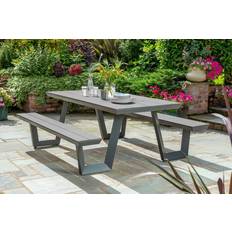 Grey Picnic Tables Garden & Outdoor Furniture Norfolk Leisure Wembly Picnic Anthracite/Grey