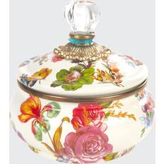 Mackenzie-Childs Flower Market Squashed Pot with Lid