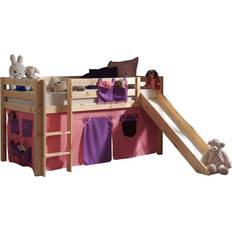 Brown Loft Beds Vipack Kinderzimmer Spielbett PINOO-12 Set Bella incl. Rutsche