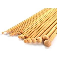 Bamboo Knitting Needles Set 36 Pcs Pukkr