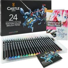 Castle Art Supplies Watercolour Brush Pens 24pcs