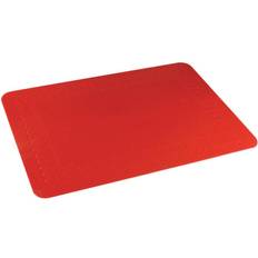 Loops Red Silicone Rubber Anti Slip Table Mat 355 x 255mm Dishwasher Safe Dining