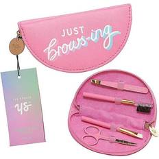 Yes Studio Just Browsing 4 Piece Eyebrow Shaping Tools Kit Zip Up Pouch