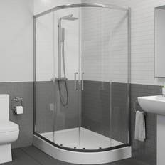 90x90cm Shower Cabin Diamond Offset Quadrant Shower