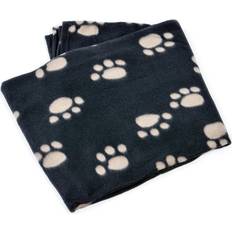 Petface dog soft fleecy paw print comfort blanket polar fleece kitten