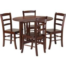 Winsome Alamo 5-Pc Round Drop Leaf Dining Set