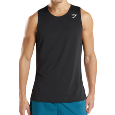 Men - Slim Tank Tops Gymshark Arrival Tank - Black