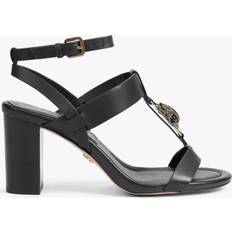 46 ⅓ Heeled Sandals Kurt Geiger London Women's Heels Black Leather Hampton Tbar