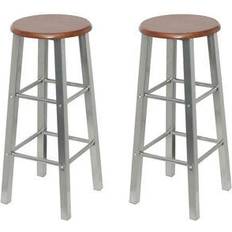 vidaXL Mdf Bar Stool 70cm 2pcs