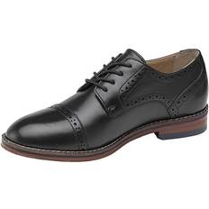 Johnston & Murphy Little Boys Conard Cap Toe Shoe Black Black