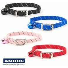 Ancol softweave cat collar reflective elastic safe release buckle