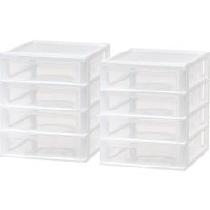 Iris 4-Drawer Desktop-Organizer Plastic-Drawer Office-Supplies