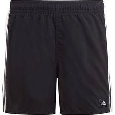 Adidas Swimwear adidas Kid's 3-Stripes Swim Shorts - Black/White (HA9405)