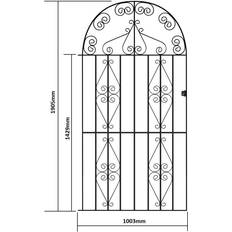 1067mm GAP X 1905mm High Galvanised Stirling Garden Gate