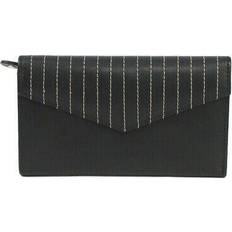 Eastern Counties Leather Black/Ivory Womens/Ladies Imogen Stitch Detail Purse