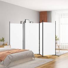 vidaXL White, 433 W 2-Panel Privacy Screen Paravent Room Divider